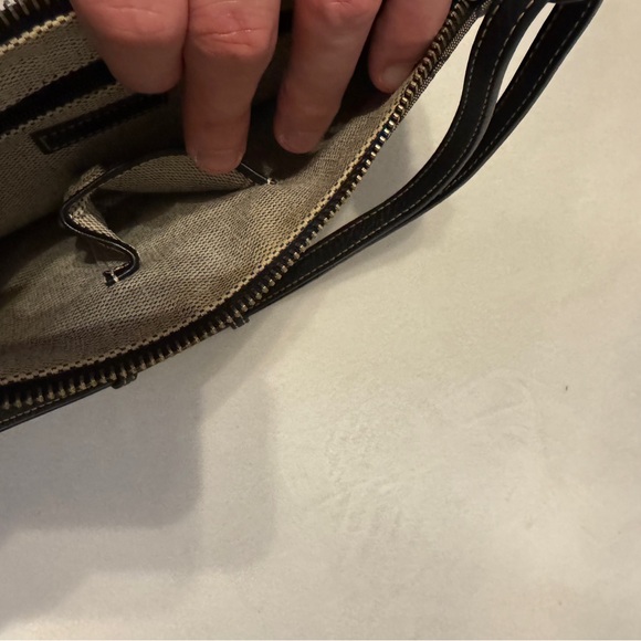 NWT Dooney & Bourke Mini Black and Gray Canvas Women's Clutch Bag Purse - Picture 7 of 10